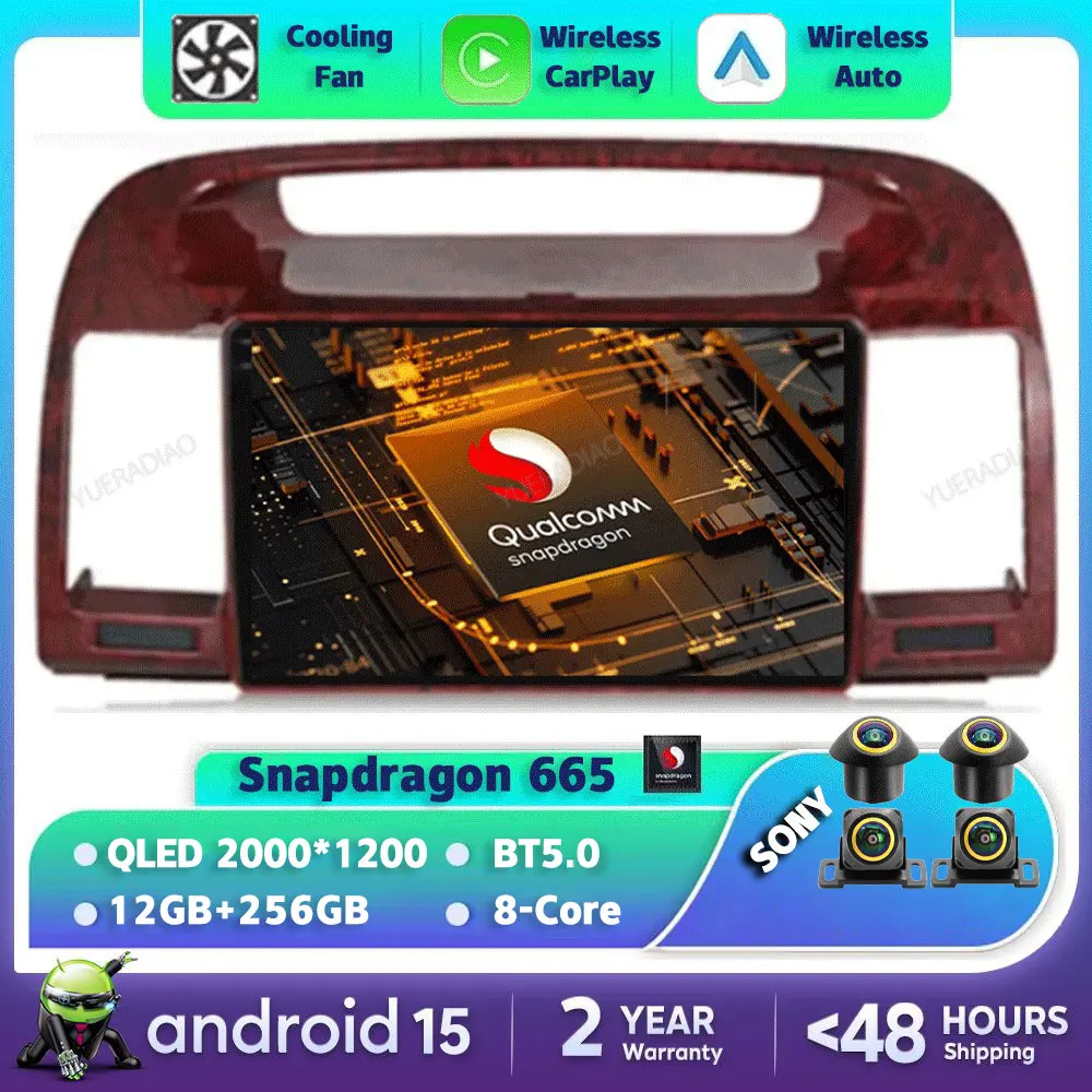 Android 15 Car Radio For Toyota Camry 5 XV 30 2001 - 2006 Multimedia Video Player QLED GPS NAVI Head Unit 4G WIFI 2DIN Qualcomm
Android 15 Car Radio For Toyota Camry 5 XV 30 2001 - 2006 Multimedia Video Player QLED GPS NAVI Head Unit 4G WIFI 2DIN Qualcomm