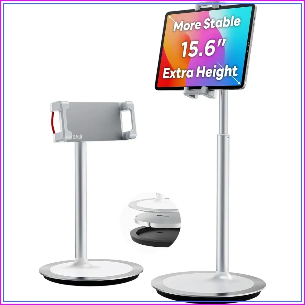 Extra-High iPad Stand for Desk, 360° Rotating Tablet Holder, Aluminum Alloy, Compatible with 4.7"-15.6" Devices
Extra-High iPad Stand for Desk, 360° Rotating Tablet Holder, Aluminum Alloy, Compatible with 4.7"-15.6" Devices