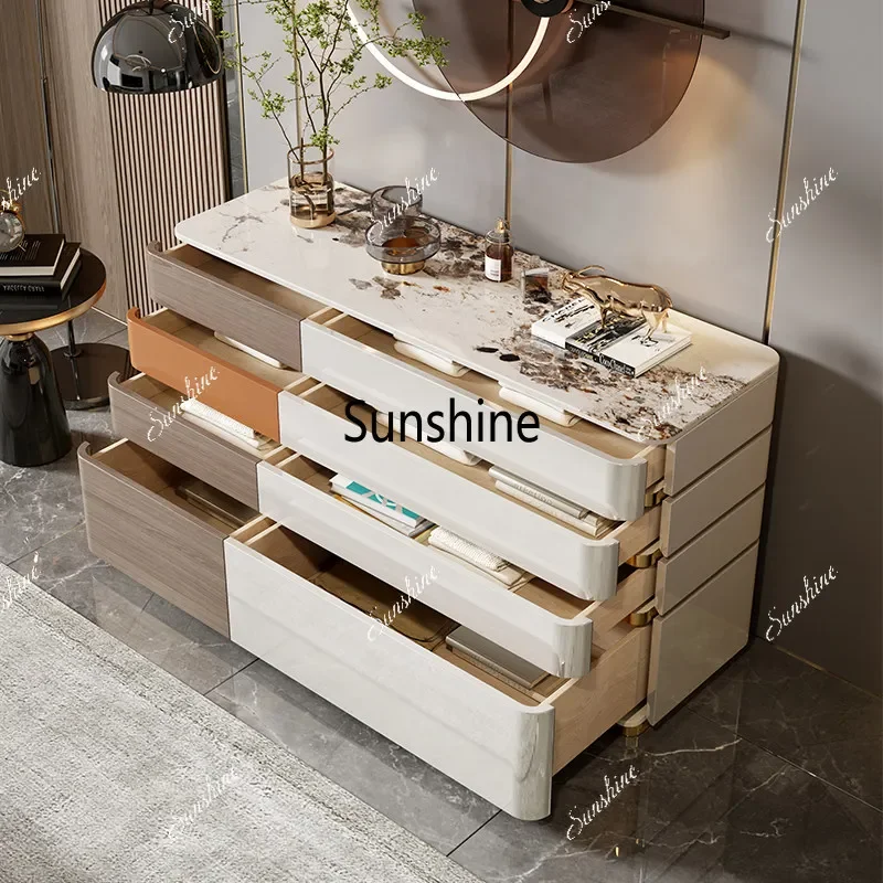 Italian light luxury modern simple drawer cabinet bedroom bedside cabinet
Italian light luxury modern simple drawer cabinet bedroom bedside cabinet