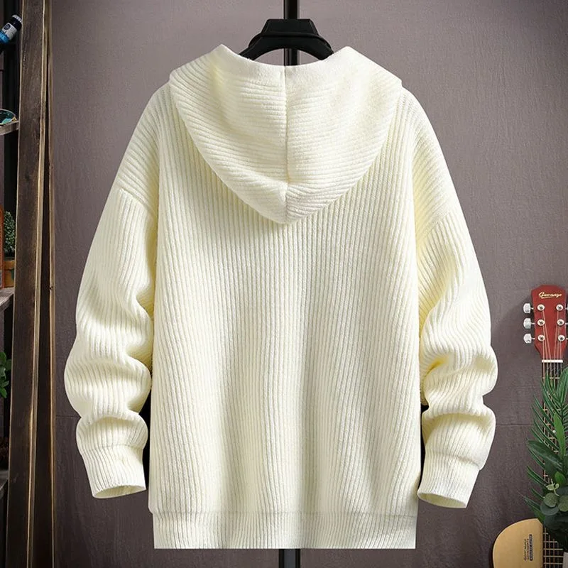2025 Spring Autumn Korean Sle Hooded Knit Jaet Men's Loose Casual Haome Outerwear Long Sve Zipper Pure Color
2025 Spring Autumn Korean Sle Hooded Knit Jaet Men's Loose Casual Haome Outerwear Long Sve Zipper Pure Color