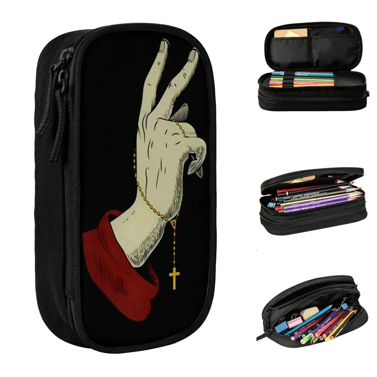 Horror Film The Exorcist Pencil Case Fun Pen Box Bags for Student Big Capacity Students School Zipper Pencilcases
Horror Film The Exorcist Pencil Case Fun Pen Box Bags for Student Big Capacity Students School Zipper Pencilcases