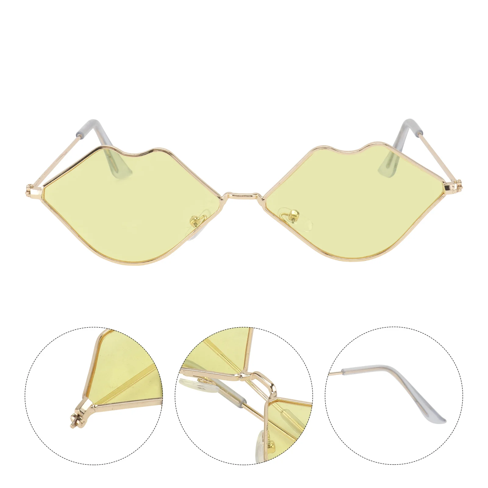 1Pair Lip Shaped Sunglasses Creative Party Eyeglasses Durable Metal Plastic Funny Costume Masquerade Halloween Famous Photo Prop
1Pair Lip Shaped Sunglasses Creative Party Eyeglasses Durable Metal Plastic Funny Costume Masquerade Halloween Famous Photo Prop