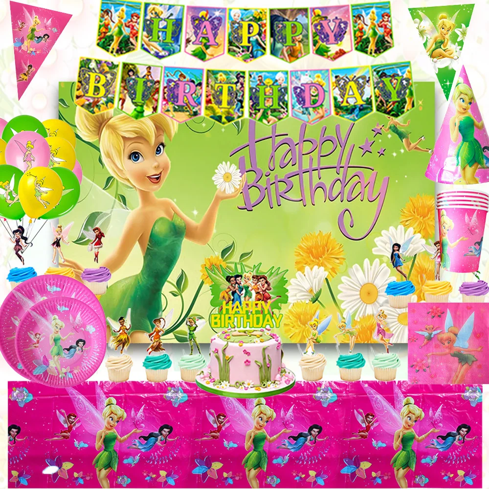 Disney Cartoon Little Fairy Tinker Bell Princess Theme Birthday Party Supplies Balloons Baby Shower Background For Girl Gifts
Disney Cartoon Little Fairy Tinker Bell Princess Theme Birthday Party Supplies Balloons Baby Shower Background For Girl Gifts