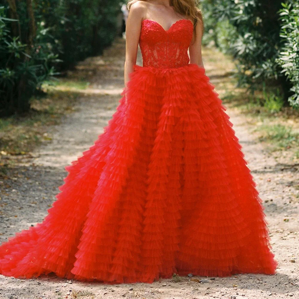 A-Line Sweetheart Organza Sleeveless Red Exquisite and Temperament Evening Dresses Lace Pleats Lace Up Back Saudi Arabia 2024
A-Line Sweetheart Organza Sleeveless Red Exquisite and Temperament Evening Dresses Lace Pleats Lace Up Back Saudi Arabia 2024