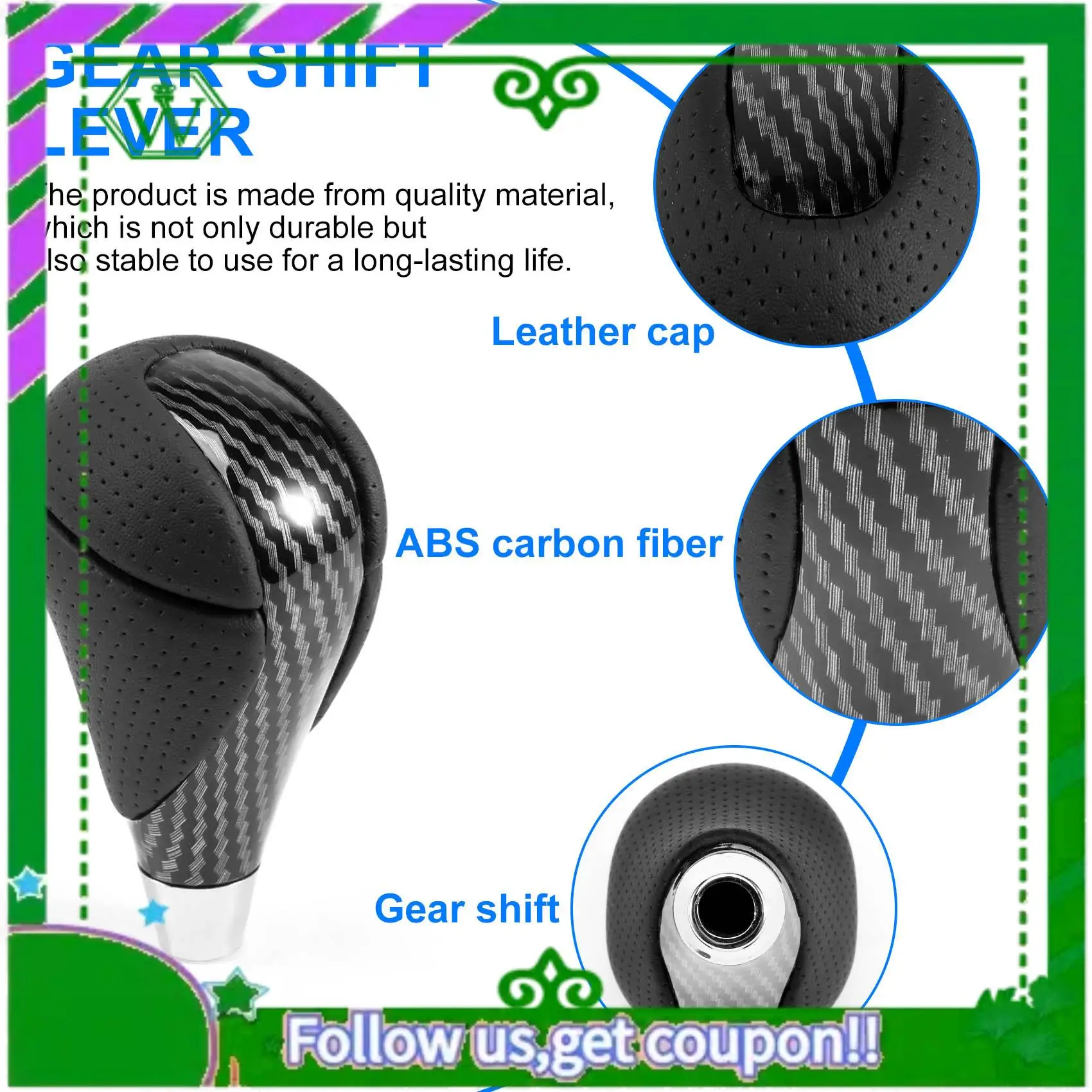 AC34-ABS Carbon Fiber Gear Shift Knob For Most Toyota Lexus Crown Camry Hiace IS350 GS430 RX350 IS250 ES350 RX450H LX470
AC34-ABS Carbon Fiber Gear Shift Knob For Most Toyota Lexus Crown Camry Hiace IS350 GS430 RX350 IS250 ES350 RX450H LX470