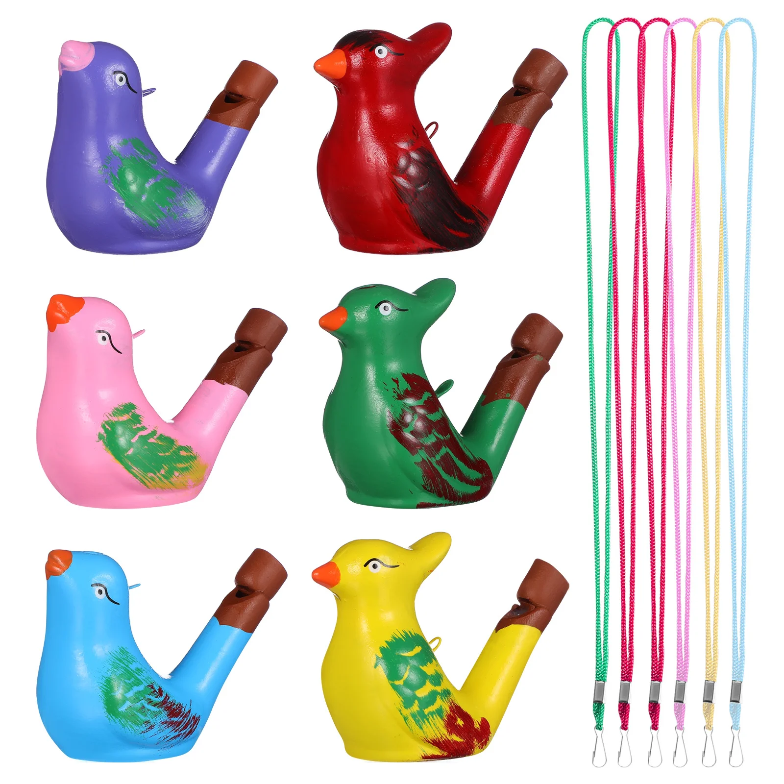 6Pcs Bird Whistles Ceramic Water Musical Educational Cartoon Animal Lightweight Kid's Lanyard Bird Whistle Whistle for Kids
6Pcs Bird Whistles Ceramic Water Musical Educational Cartoon Animal Lightweight Kid's Lanyard Bird Whistle Whistle for Kids