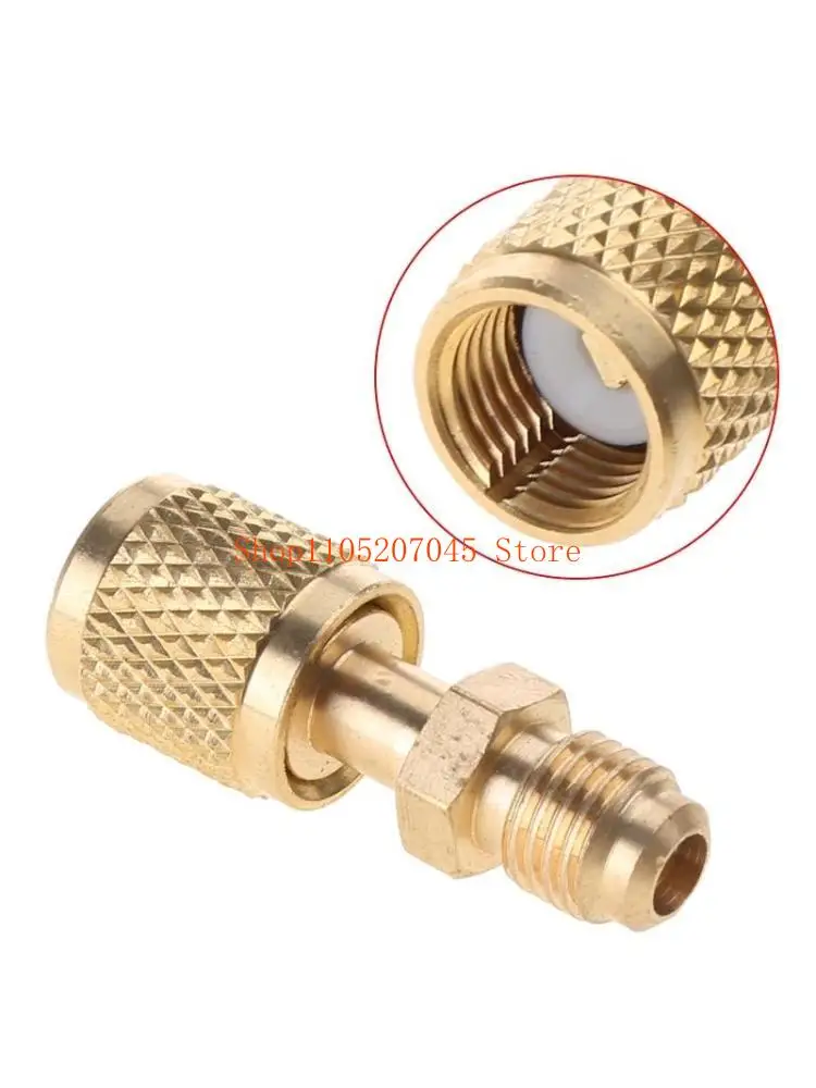 37cd New R410a Brass Adapter Joints 1/4" Male To 5/16" Female Charging Hose To
37cd New R410a Brass Adapter Joints 1/4" Male To 5/16" Female Charging Hose To