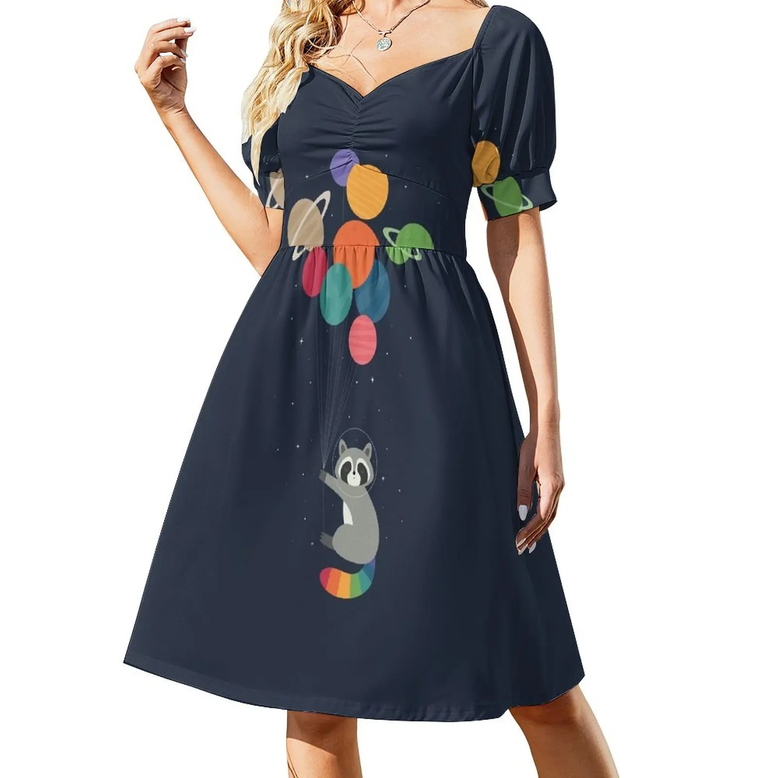 Space Raccoon Short-Sleeved Dress elegant women's sets bandage dress dresses summer
Space Raccoon Short-Sleeved Dress elegant women's sets bandage dress dresses summer