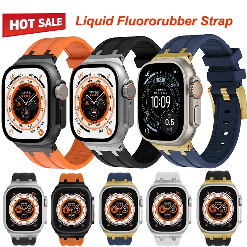 Жидкий силиконовый ремешок для Apple Watch Ultra 3/2/1 49 мм S11-10 46 мм 9 8 7 45 мм Браслет iWatch 6 5 SE3 44 мм Металлический разъем
Жидкий силиконовый ремешок для Apple Watch Ultra 3/2/1 49 мм S11-10 46 мм 9 8 7 45 мм Браслет iWatch 6 5 SE3 44 мм Металлический разъем