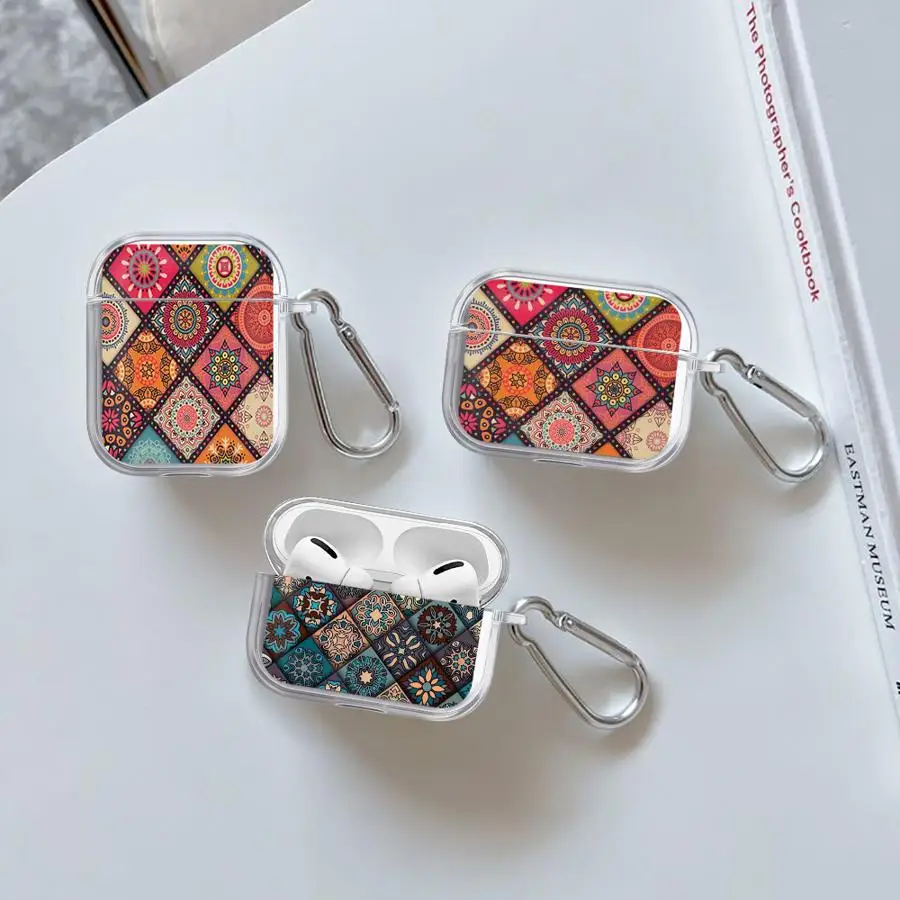 Case For Airpods Pro 4 3 Pro3 2 Pro2 1 Clear Earphone Cases Cover Colorful Mandala Tile Pattern
Case For Airpods Pro 4 3 Pro3 2 Pro2 1 Clear Earphone Cases Cover Colorful Mandala Tile Pattern