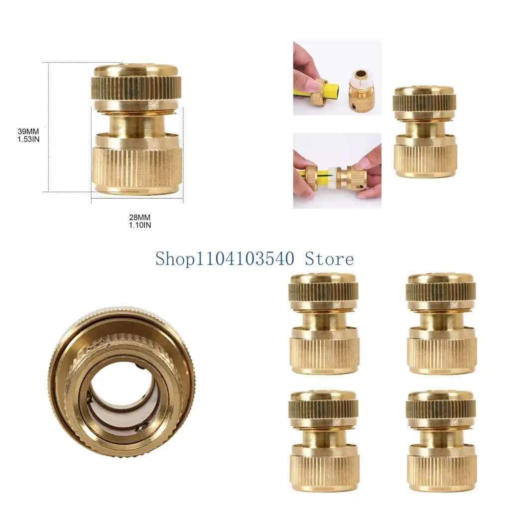 02DC 2Pairs Brass Garden Hose Quick Connectors Effortless Reliable Hose Attachment
02DC 2Pairs Brass Garden Hose Quick Connectors Effortless Reliable Hose Attachment