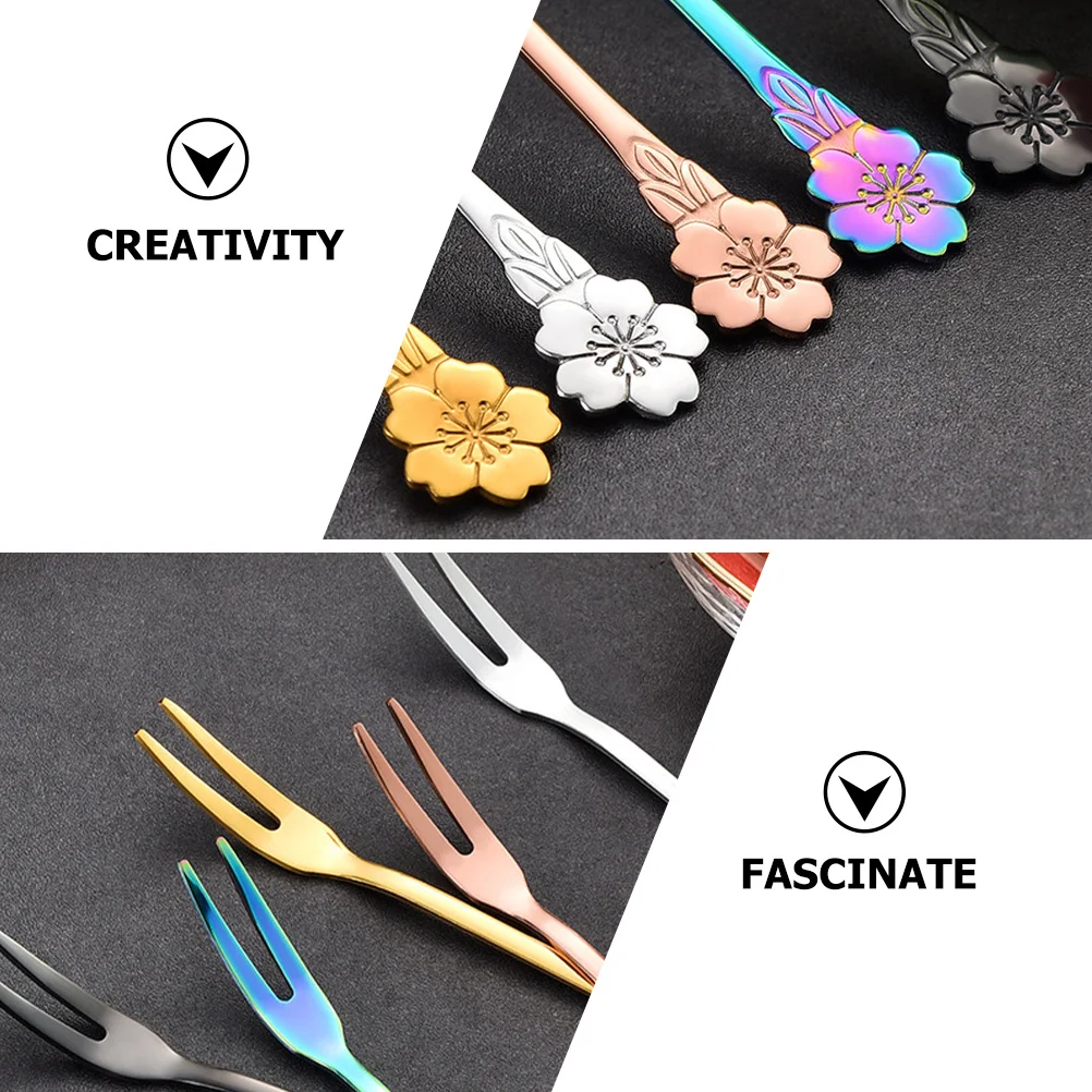 10pcs Fruit Forks Stainless Steel Two-Tine Dessert Forks For Cake Snacks Appetizers Reusable Kitchen Gadgets Party
10pcs Fruit Forks Stainless Steel Two-Tine Dessert Forks For Cake Snacks Appetizers Reusable Kitchen Gadgets Party