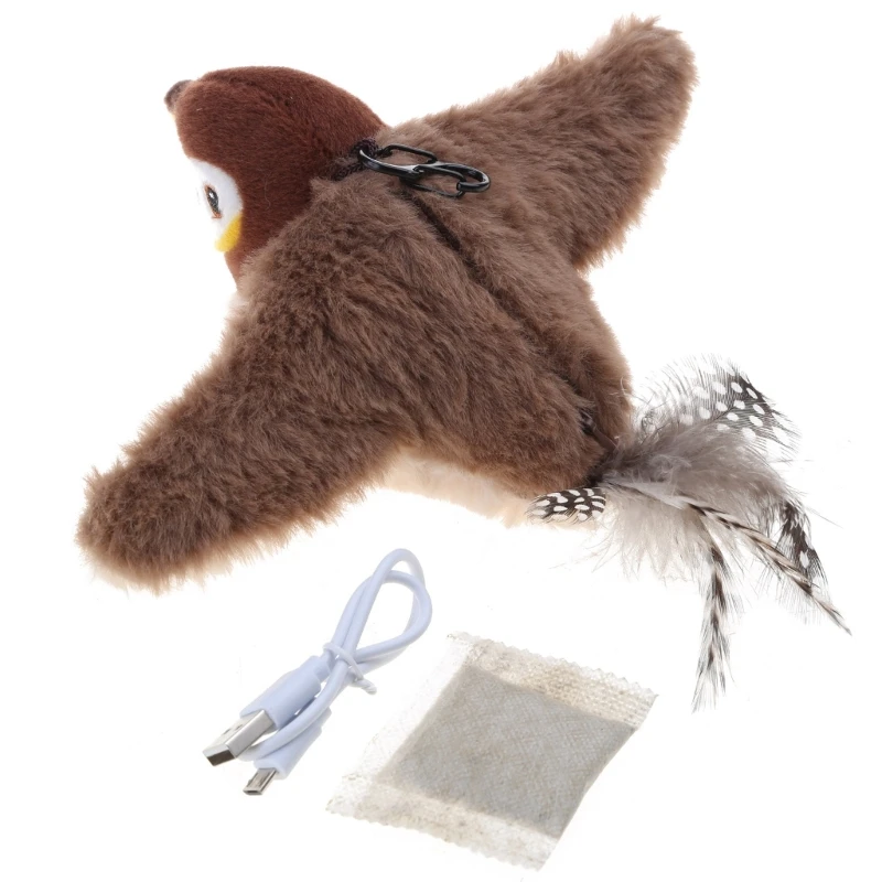 Rechargeable Moving Plush Animal Toy with Sounds for Cats Flopping Interactive Pet Chew Toy Teaser for Kitten
Rechargeable Moving Plush Animal Toy with Sounds for Cats Flopping Interactive Pet Chew Toy Teaser for Kitten