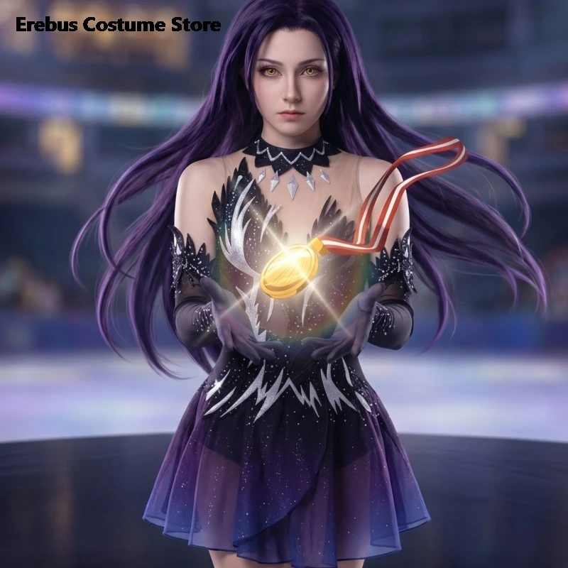 Halloween Kamisaki Hikaru Handsome Punk Fashion Black Ice Skating Outfit Dress Jirai Kei High Quality Wig, Cosplay Anime
Halloween Kamisaki Hikaru Handsome Punk Fashion Black Ice Skating Outfit Dress Jirai Kei High Quality Wig, Cosplay Anime
