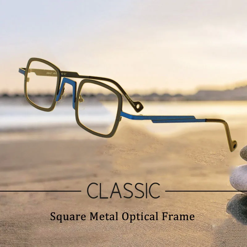 REAL New Design Metal Square Spectacle Frame Vintage Women Men Eyewear Myopia Prescription Eyeglasses MT0418
REAL New Design Metal Square Spectacle Frame Vintage Women Men Eyewear Myopia Prescription Eyeglasses MT0418