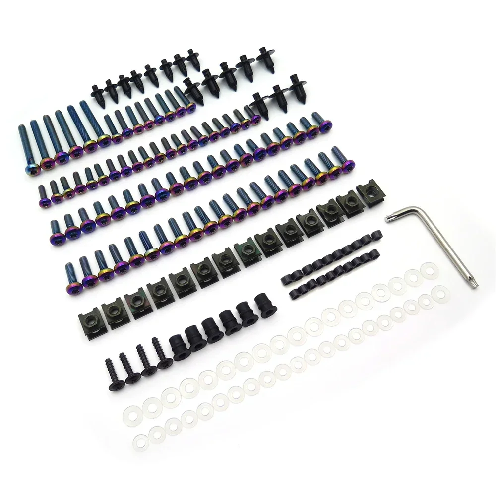 Universal Multicolor Complete Fairing Bolts for All Late Model Japanese Motorcycle Accessories Stainless Steel
Universal Multicolor Complete Fairing Bolts for All Late Model Japanese Motorcycle Accessories Stainless Steel