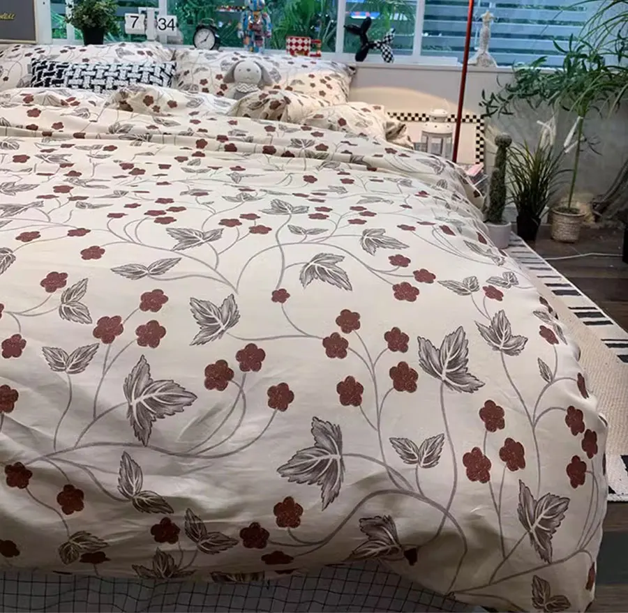 Vintage red flower bedding set single double,twin full queen rustic floral cotton home textile bed sheet pillowcase duvet cover
Vintage red flower bedding set single double,twin full queen rustic floral cotton home textile bed sheet pillowcase duvet cover