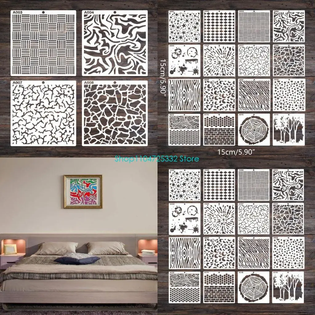 P5EA 16PCS Hollow-out Painting Stencils Drawing Templates Large PET Templates for Kids Students Drawing DIY Crafts
P5EA 16PCS Hollow-out Painting Stencils Drawing Templates Large PET Templates for Kids Students Drawing DIY Crafts