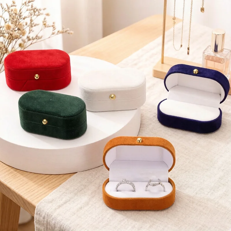 Vintage Velvet Ring Box with Wider Slot for 2 Rings, Travel Jewelry Display Case for Wedding Proposal Bridal Photo Anniversary
Vintage Velvet Ring Box with Wider Slot for 2 Rings, Travel Jewelry Display Case for Wedding Proposal Bridal Photo Anniversary