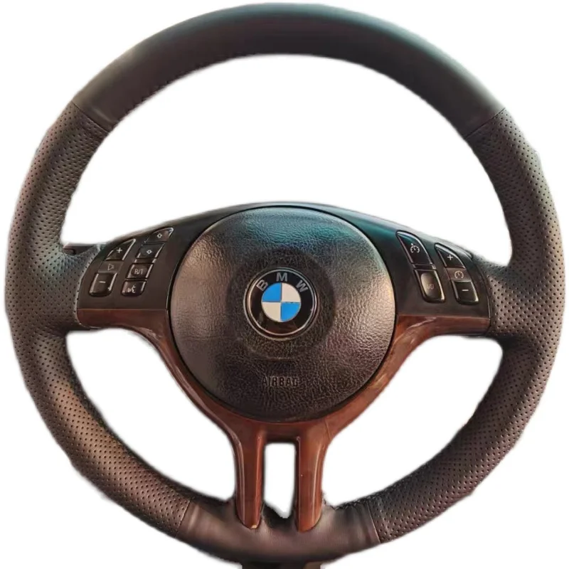 for BMW E39 E46 325i E53 X5 Hand Stitched non-slip black genuine Leather Car Steering Wheel Cover
for BMW E39 E46 325i E53 X5 Hand Stitched non-slip black genuine Leather Car Steering Wheel Cover