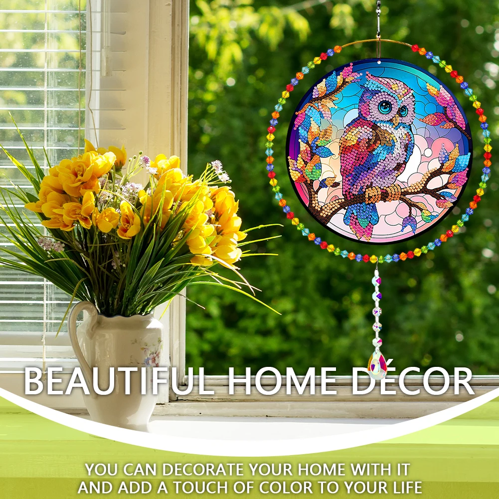 Suncatcher Diamond Painting Hanging Pendant Colorful Mandala Diamond Painting Hanging Sign Home Windows Decor for DIY Craft
Suncatcher Diamond Painting Hanging Pendant Colorful Mandala Diamond Painting Hanging Sign Home Windows Decor for DIY Craft
