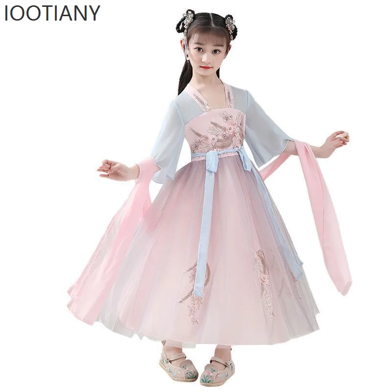 Hanfu Girls Chinese Style Children's Clothing Autumn Clothes Ancient Style Super Fairy Sweet Hanfu Dance Performance Clothing
Hanfu Girls Chinese Style Children's Clothing Autumn Clothes Ancient Style Super Fairy Sweet Hanfu Dance Performance Clothing