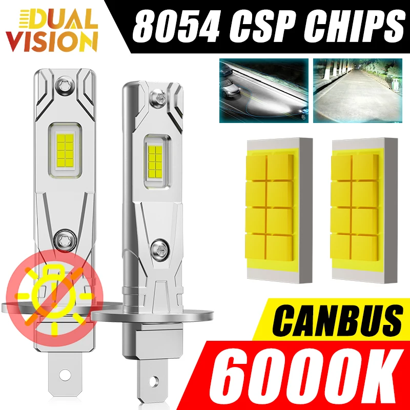 H1 LED Headlight Bulbs for Car Canbus High Power Auto Lights 8054 CSP 1:1 Mini Size Focus Automobile Headlamps Fog Lamps 12V 24V
H1 LED Headlight Bulbs for Car Canbus High Power Auto Lights 8054 CSP 1:1 Mini Size Focus Automobile Headlamps Fog Lamps 12V 24V