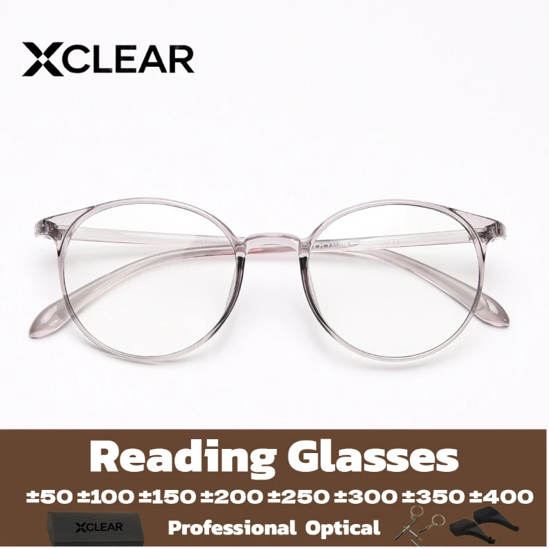 Легкие круглые очки для чтения XCLEAR с защитой от синего света, высококачественные, минималистичные, с индивидуальной прогрессивной диоптрией
Легкие круглые очки для чтения XCLEAR с защитой от синего света, высококачественные, минималистичные, с индивидуальной прогрессивной диоптрией