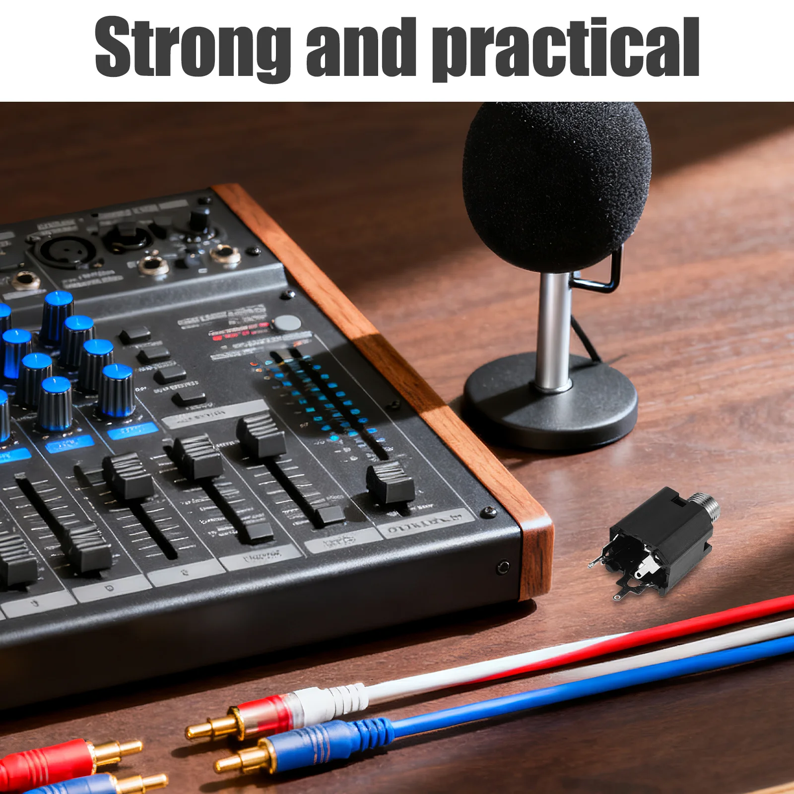 12pcs 6.35Mm Audio Socket Stereo 3 Pins Female Panel Mount Jack Trs Connector For Amplifier Mixer Headphone Microphone Adapter
12pcs 6.35Mm Audio Socket Stereo 3 Pins Female Panel Mount Jack Trs Connector For Amplifier Mixer Headphone Microphone Adapter