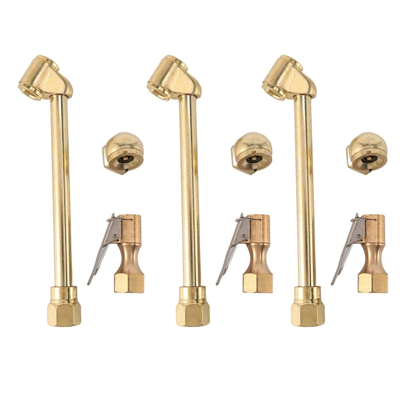 9 Pack Heavy Duty Brass Air Chuck Set, 1/4 Inch Brass Air Chuck For Tire Inflator Gauge Compressor Accessories
9 Pack Heavy Duty Brass Air Chuck Set, 1/4 Inch Brass Air Chuck For Tire Inflator Gauge Compressor Accessories