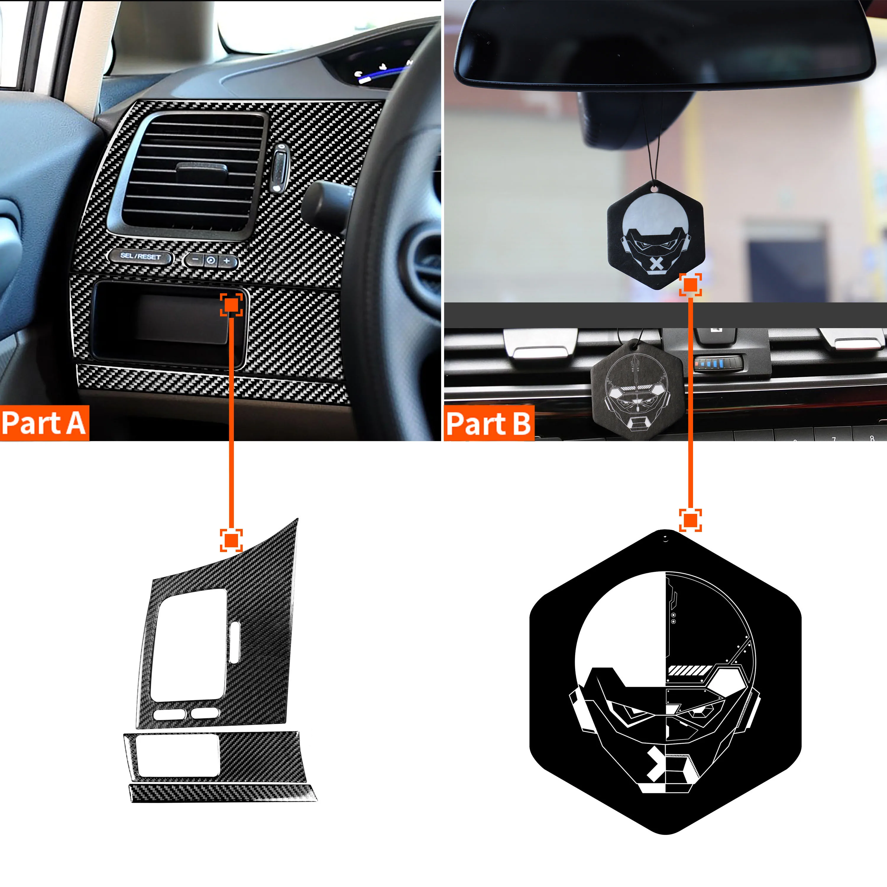 3pcs Carbon Fiber Auto Interior Car Driver Position Left Side Panel Sticker Cover Trim Frame For Honda Civic 8th Gen 2006-2011
3pcs Carbon Fiber Auto Interior Car Driver Position Left Side Panel Sticker Cover Trim Frame For Honda Civic 8th Gen 2006-2011