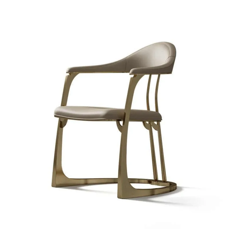 Italian light luxury circle designer chair office study master seat stainless steel tea table chair
Italian light luxury circle designer chair office study master seat stainless steel tea table chair
