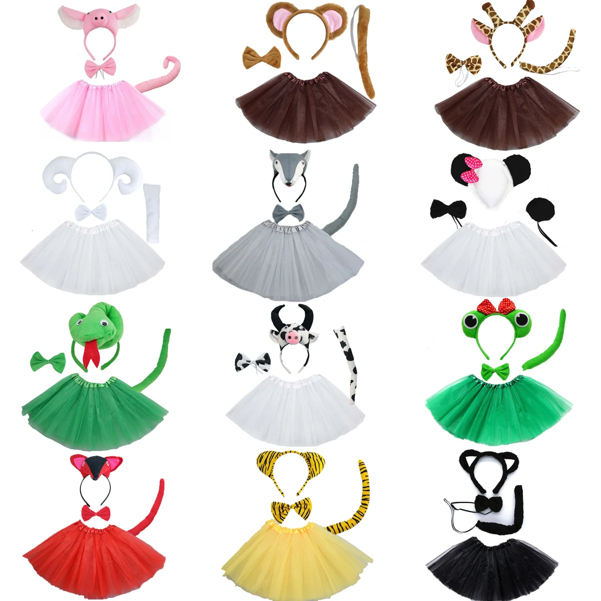 Комплект костюмов с животными, бабочка с ушками и юбка-пачка, необычные аксессуары для детей, девочек, детские украшения на день рождения, праздник 
Комплект костюмов с животными, бабочка с ушками и юбка-пачка, необычные аксессуары для детей, девочек, детские украшения на день рождения, праздник