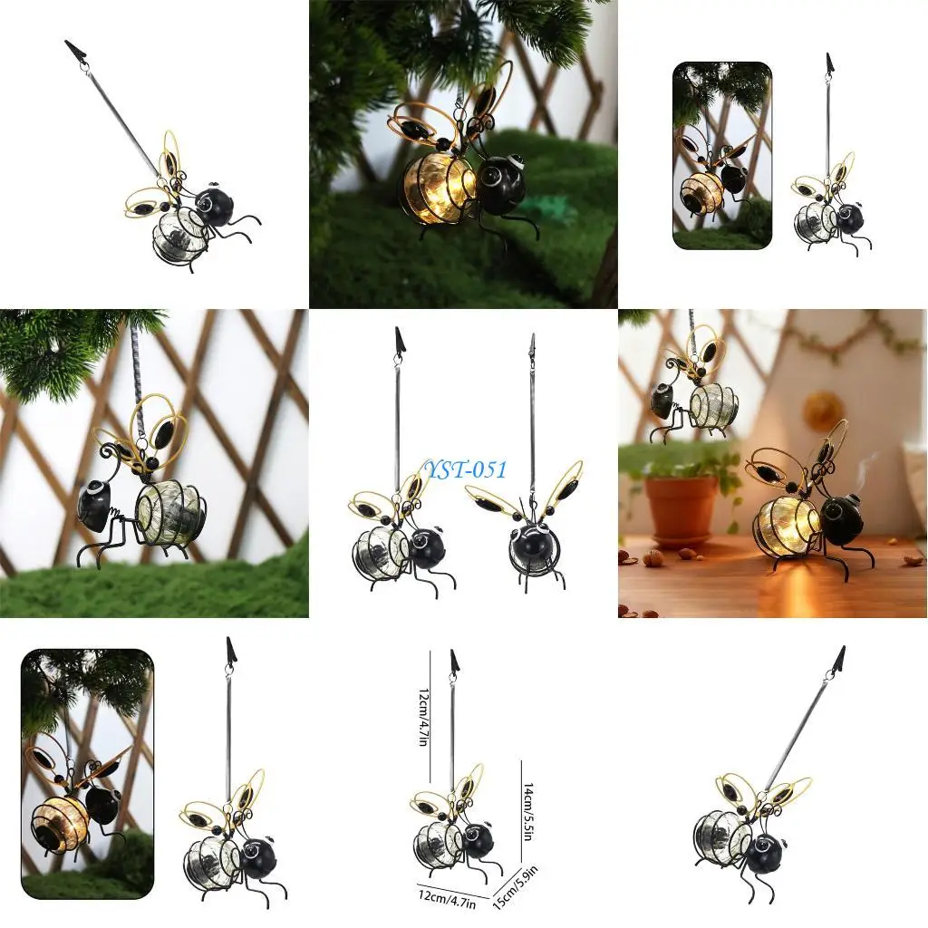 E15A LED Metal Bees Light Ornament Waterproof Hanging Flying Lamp Garden Decoration
E15A LED Metal Bees Light Ornament Waterproof Hanging Flying Lamp Garden Decoration