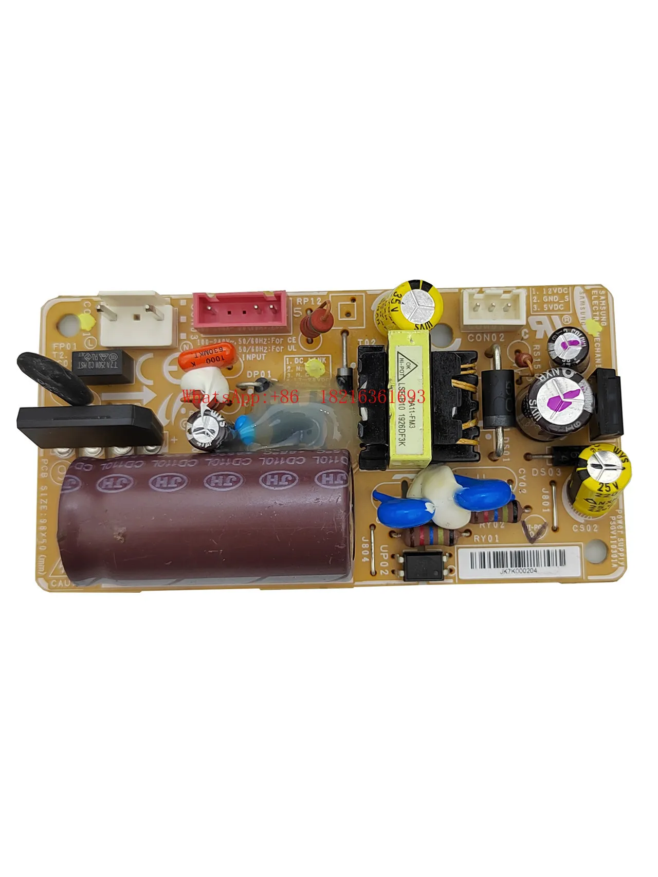 Air Conditioner Refrigerator Power Board DB92-02861A DB92-02862B Motherboard Control Board Disassembly and Assembly Parts
Air Conditioner Refrigerator Power Board DB92-02861A DB92-02862B Motherboard Control Board Disassembly and Assembly Parts