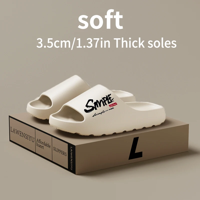 Men's Slippers Fashion EVA Non-Slip Slides Cloud Thick-soled Slides Summer Men Slippers Casual Sandals Comfort Home Shoes
Men's Slippers Fashion EVA Non-Slip Slides Cloud Thick-soled Slides Summer Men Slippers Casual Sandals Comfort Home Shoes