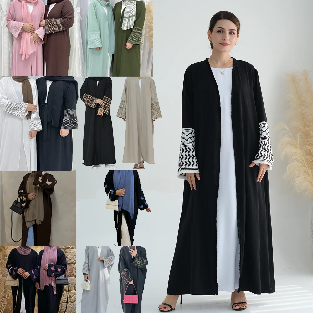 Dubai Embroidery Abayas Women Muslim Open Kimono Islam Clothing Turkey Saudi Arabic Long Kaftan Dress Ramadan Djellaba Vestidos
Dubai Embroidery Abayas Women Muslim Open Kimono Islam Clothing Turkey Saudi Arabic Long Kaftan Dress Ramadan Djellaba Vestidos