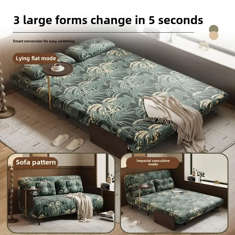Retro solid wood folding sofa bed single double dual-purpose small apartment living room fabric removable and washable sofa
Retro solid wood folding sofa bed single double dual-purpose small apartment living room fabric removable and washable sofa