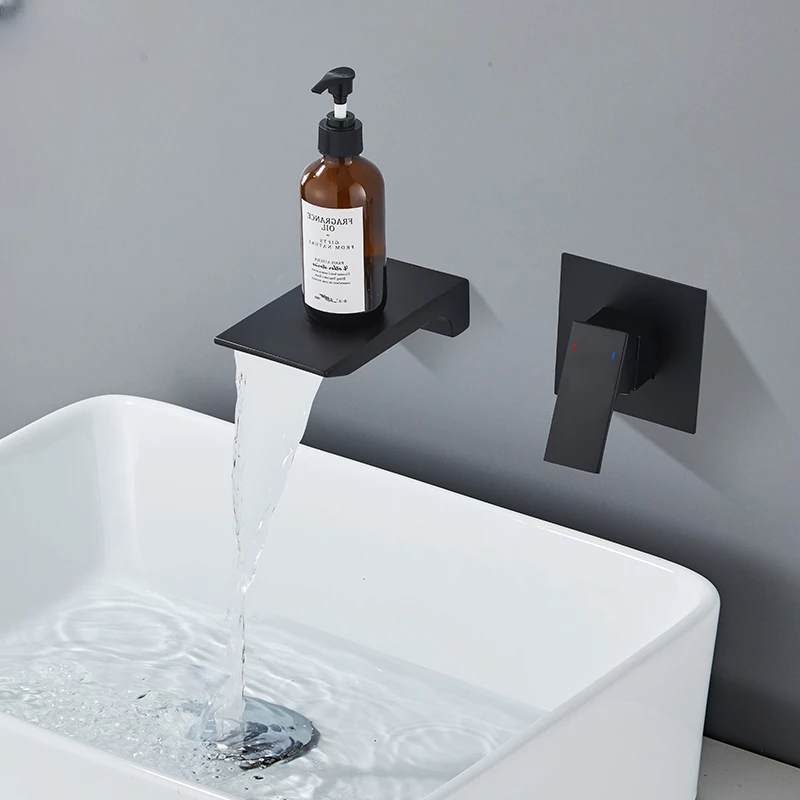 Wash basin faucet bathroom hot and cold embedded hidden wall waterfall water basin faucet
Wash basin faucet bathroom hot and cold embedded hidden wall waterfall water basin faucet