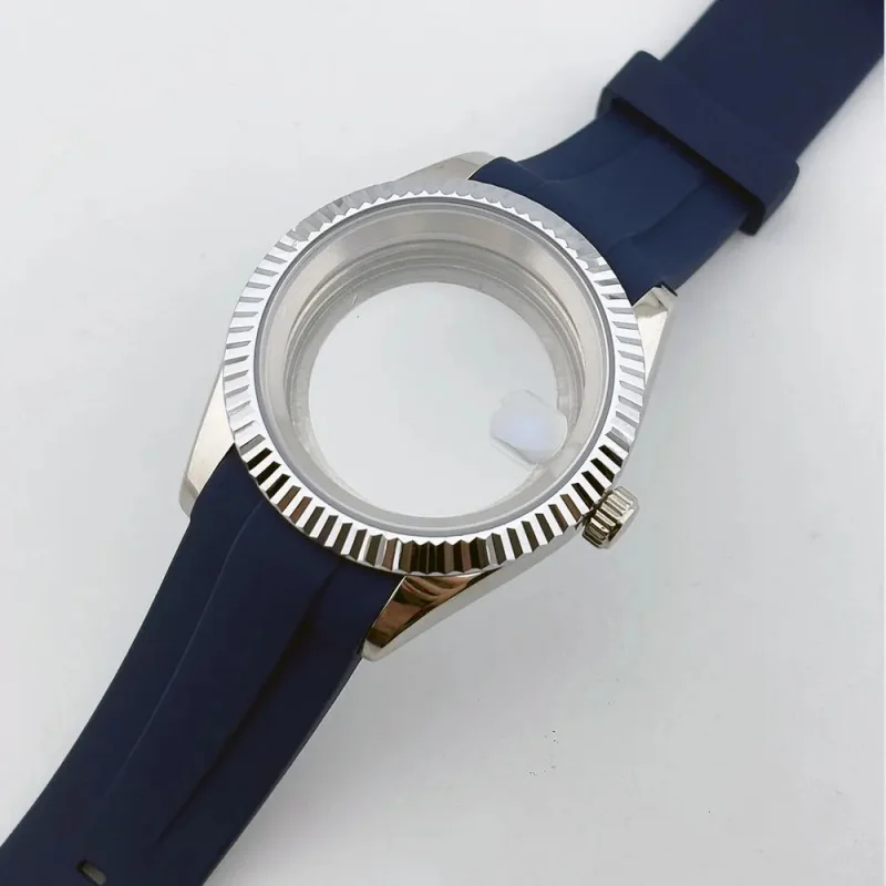 Datejust Case 39mm Transparent/Stainless Steel Rear Cover 5bar Waterproof Rubber Strap Suitable for NH35 NH36 Movement
Datejust Case 39mm Transparent/Stainless Steel Rear Cover 5bar Waterproof Rubber Strap Suitable for NH35 NH36 Movement