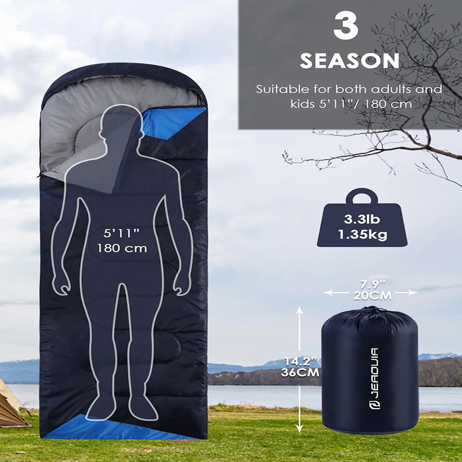 Camping Sleeping Bag Lightweight Waterproof Thermal Insulation Sleeping Bag, Suitable for Outdoor Camping Hiking Hunting
Camping Sleeping Bag Lightweight Waterproof Thermal Insulation Sleeping Bag, Suitable for Outdoor Camping Hiking Hunting