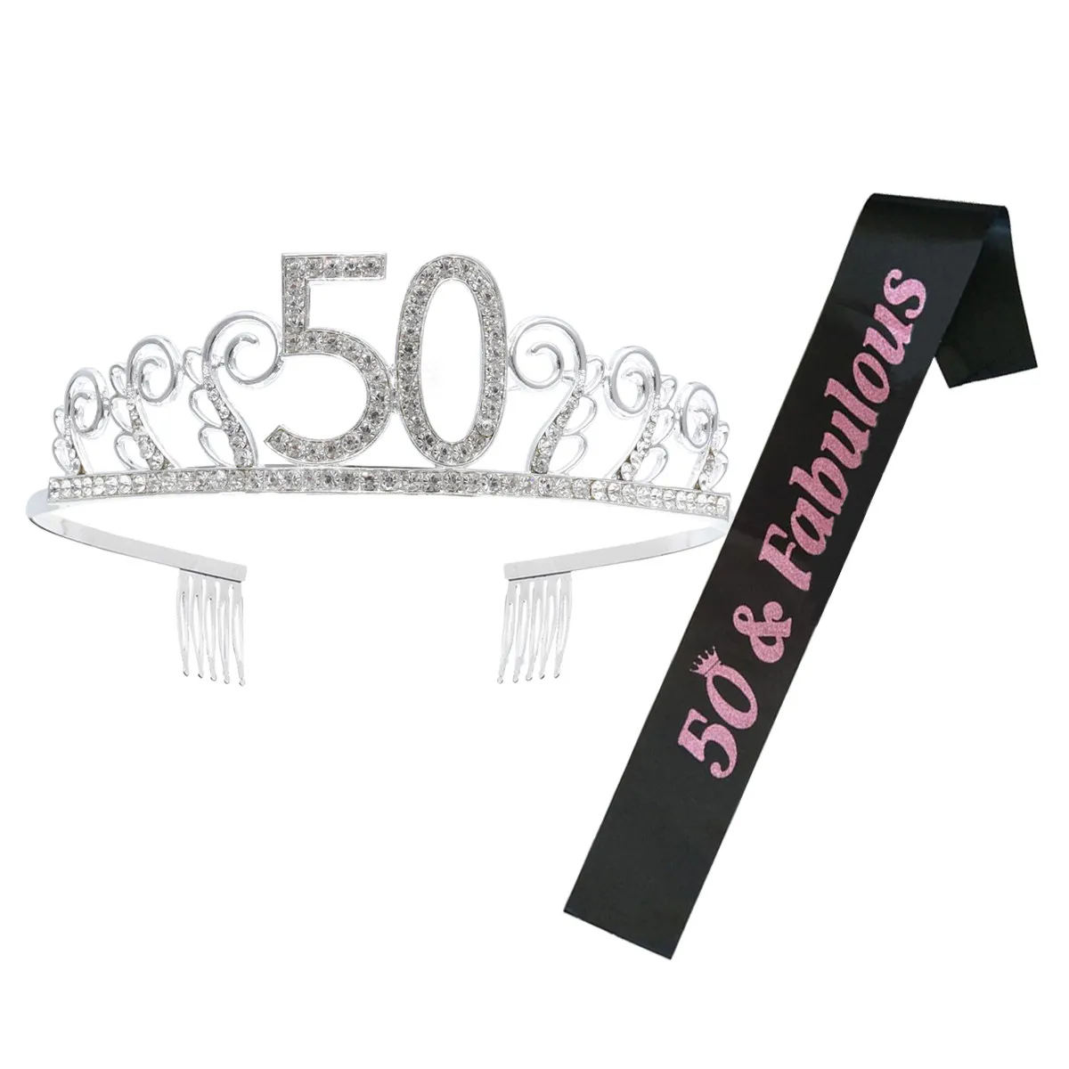 1Set Birthday Queen Rhinestone Crown Hair Comb Tiara Party Sash Letter Printed Birthday Accessory Party Etiquette Belt
1Set Birthday Queen Rhinestone Crown Hair Comb Tiara Party Sash Letter Printed Birthday Accessory Party Etiquette Belt