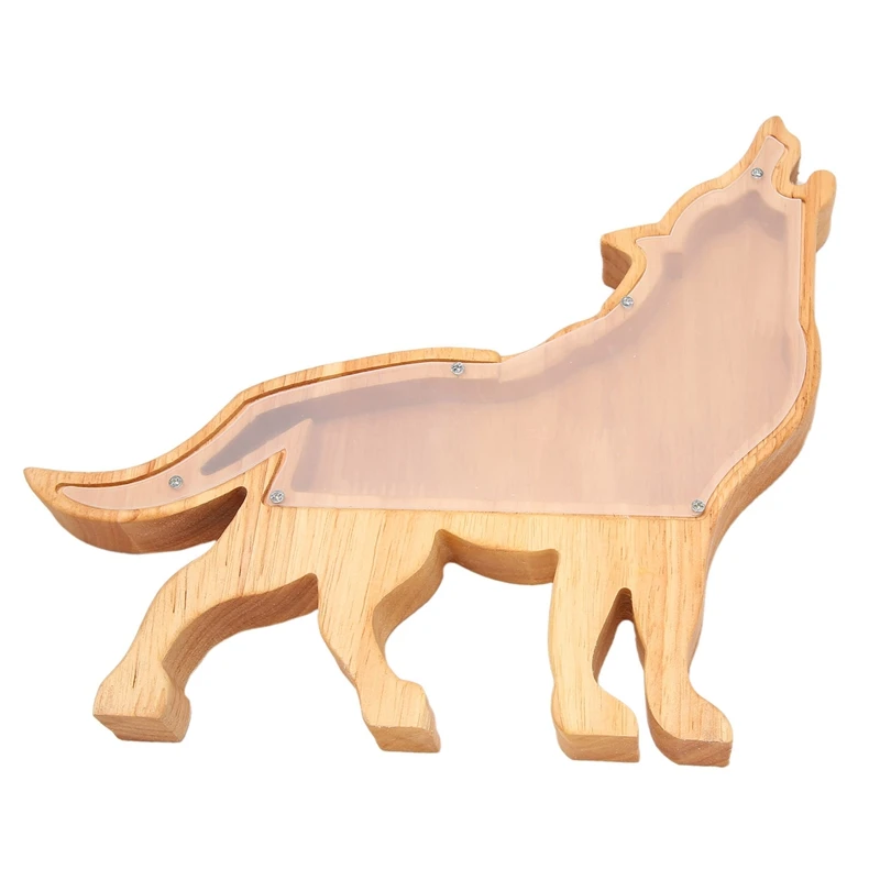Wolf Piggy Bank Creative Cartoon Pine Piggy Bank Transparent Decoration Crafts Gift Decoration 33X13cm
Wolf Piggy Bank Creative Cartoon Pine Piggy Bank Transparent Decoration Crafts Gift Decoration 33X13cm