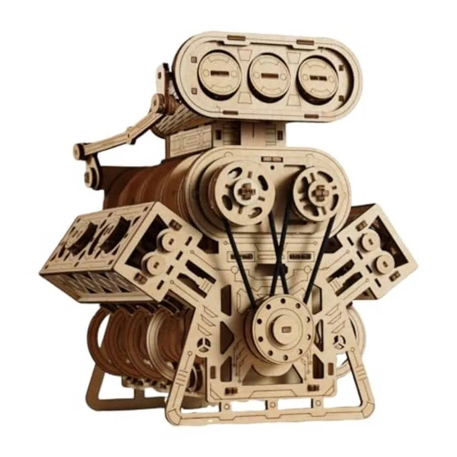 V8 Engine 3D Puzzle Model Kit for Adults: Metal Alloy Black Chrome Working Motor Function Realistic Moving Parts
V8 Engine 3D Puzzle Model Kit for Adults: Metal Alloy Black Chrome Working Motor Function Realistic Moving Parts