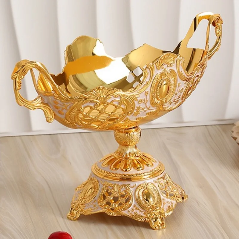 European Fruit Plate,Alloy Household Hollowed-Out Shape Tall Feet Plate,Portable Gold Snack Disc,Candy Plate Wedding Decoration
European Fruit Plate,Alloy Household Hollowed-Out Shape Tall Feet Plate,Portable Gold Snack Disc,Candy Plate Wedding Decoration
