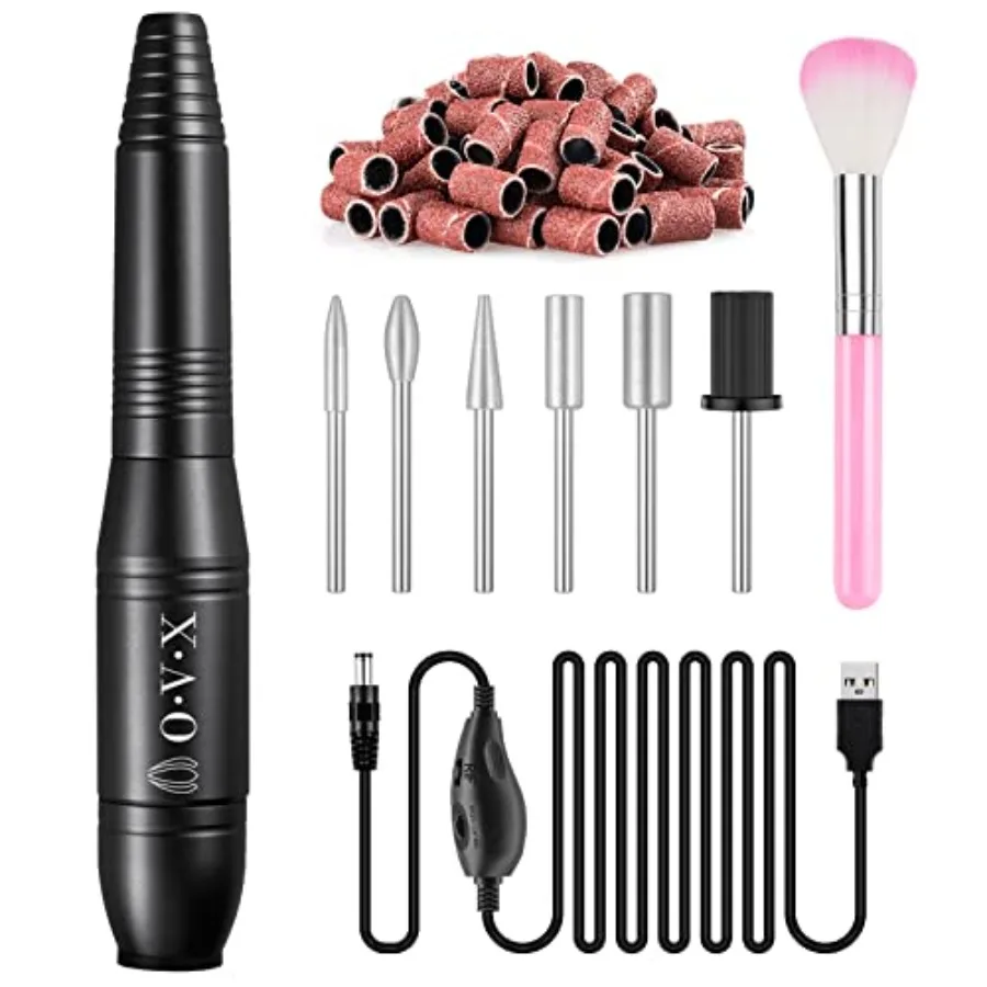 Professional 20000 RPM USB Nail Drill Efile Kit for Acrylic Nails - Manicure and Pedicure Polishing with 6 PCS Nail Drill Bits,
Professional 20000 RPM USB Nail Drill Efile Kit for Acrylic Nails - Manicure and Pedicure Polishing with 6 PCS Nail Drill Bits,