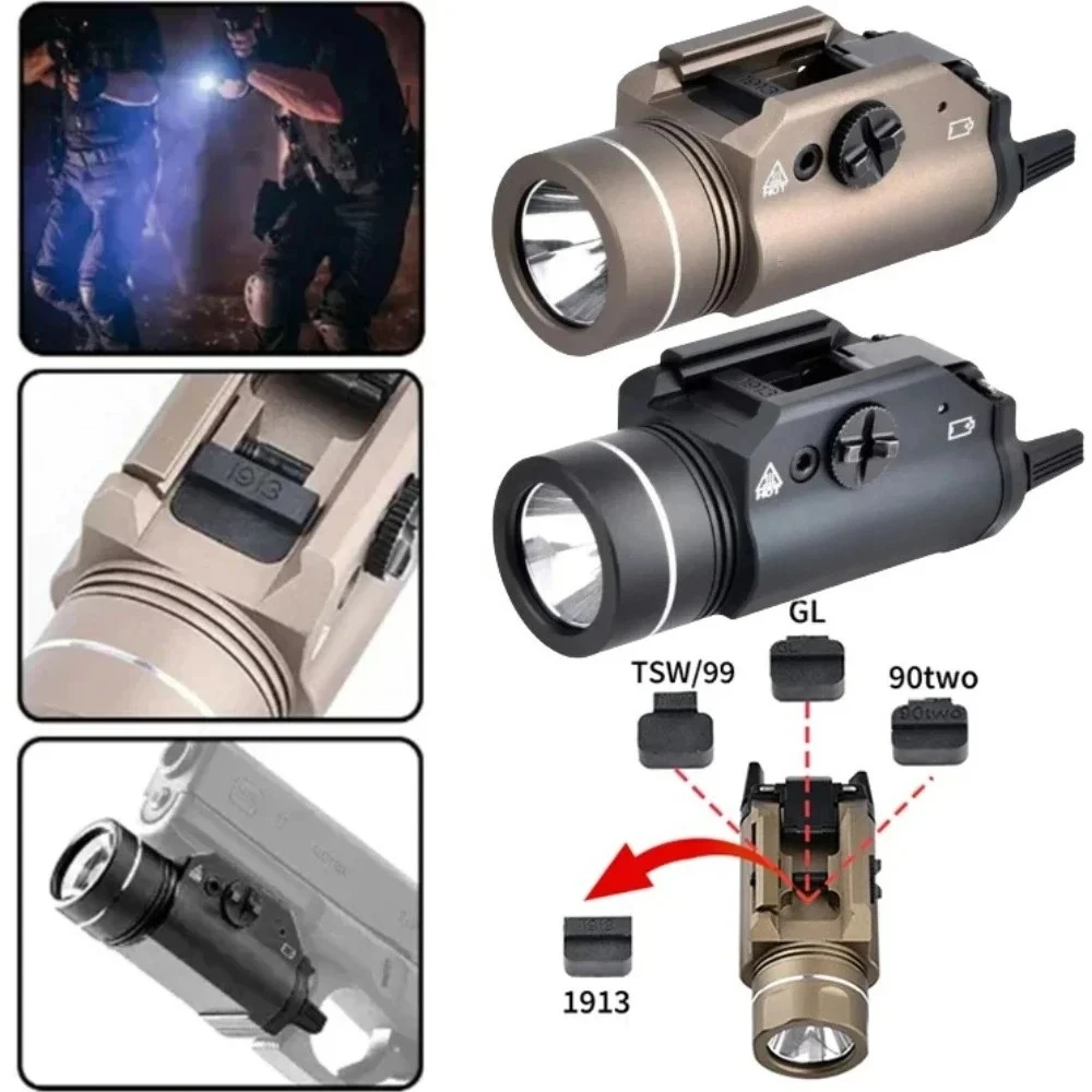 Mini TR-1 Tactical Metal Pistol LED Flashlight Aluminum Alloy Ultra Lightweight and Compact Gun Light for Hunting Shooting
Mini TR-1 Tactical Metal Pistol LED Flashlight Aluminum Alloy Ultra Lightweight and Compact Gun Light for Hunting Shooting