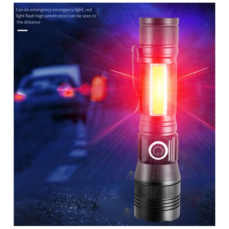 LED Camping Flashlights Bright Flashlight 600LM Rechargeable Zoomable Flash Light For Emergency Outdoor Camping Hiking
LED Camping Flashlights Bright Flashlight 600LM Rechargeable Zoomable Flash Light For Emergency Outdoor Camping Hiking