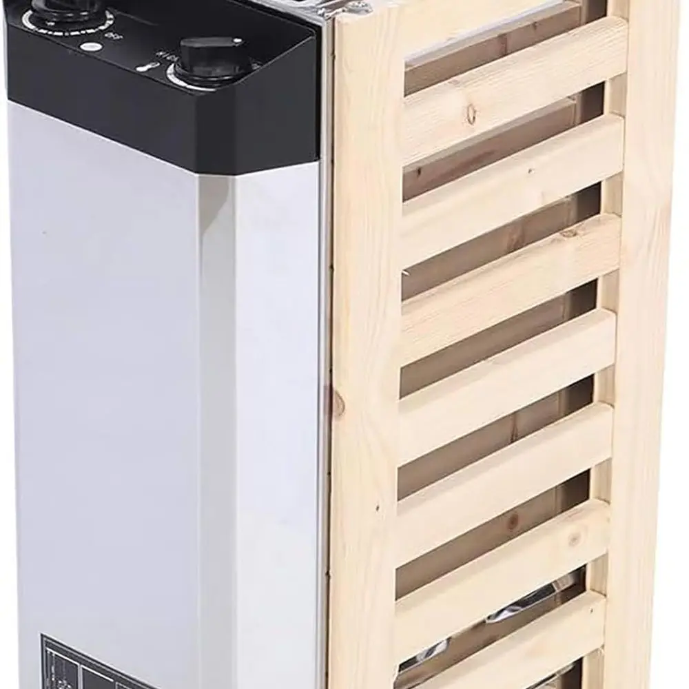 Электрический обогреватель для сауны из нержавеющей стали 110 В с контролем температуры и таймером, идеально подходит для дома, душа, гостиницы и спа-салона.
Электрический обогреватель для сауны из нержавеющей стали 110 В с контролем температуры и таймером, идеально подходит для дома, душа, гостиницы и спа-салона.