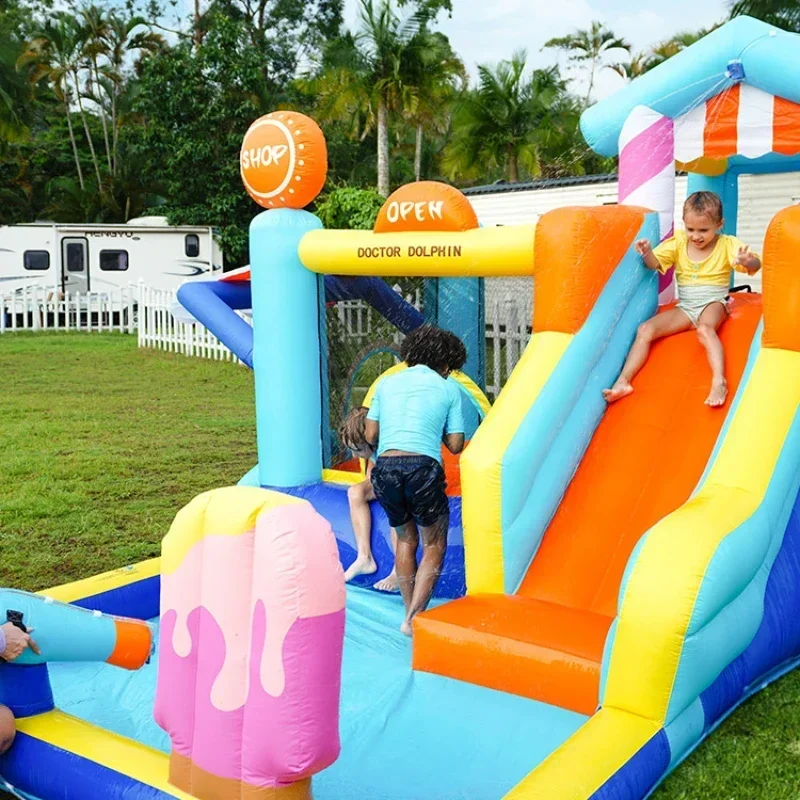Inflatable Castle Indoor and Outdoor Children Trampoline Slide Trampoline Inflatable Castle with Safety Net
Inflatable Castle Indoor and Outdoor Children Trampoline Slide Trampoline Inflatable Castle with Safety Net